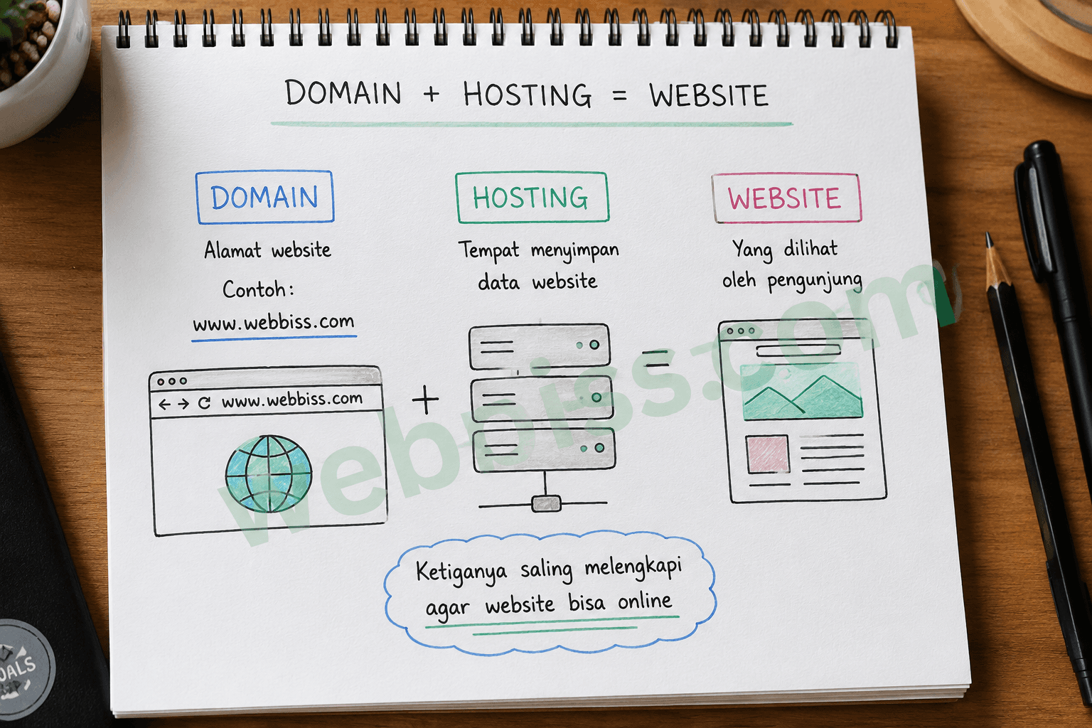 Apa Bedanya Domain dan Hosting? Penjelasan Sederhana untuk UMKM