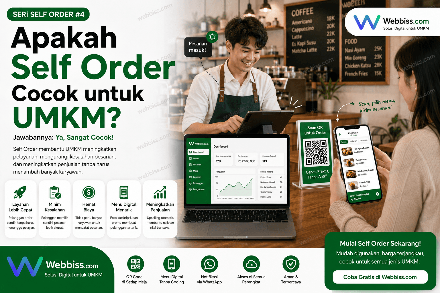 Apakah Self Order Cocok untuk UMKM? Ini Jawaban Lengkapnya