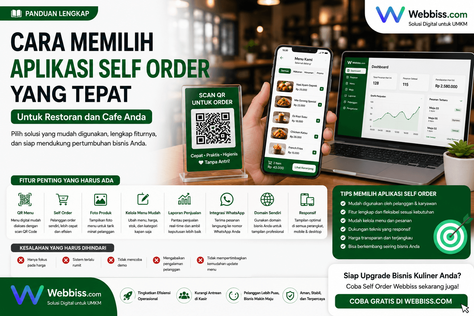 Cara Memilih Aplikasi Self Order Terbaik untuk Restoran & Cafe